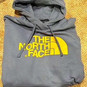 The North Face China blue/yellow Hoodie with Logo